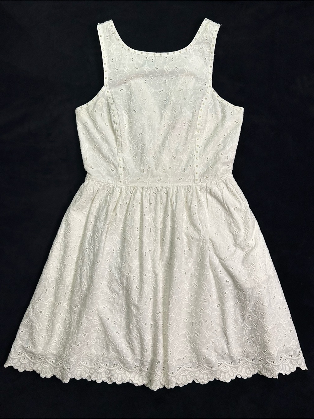 Lilly Pulitzer White Eyelet Tank Dress